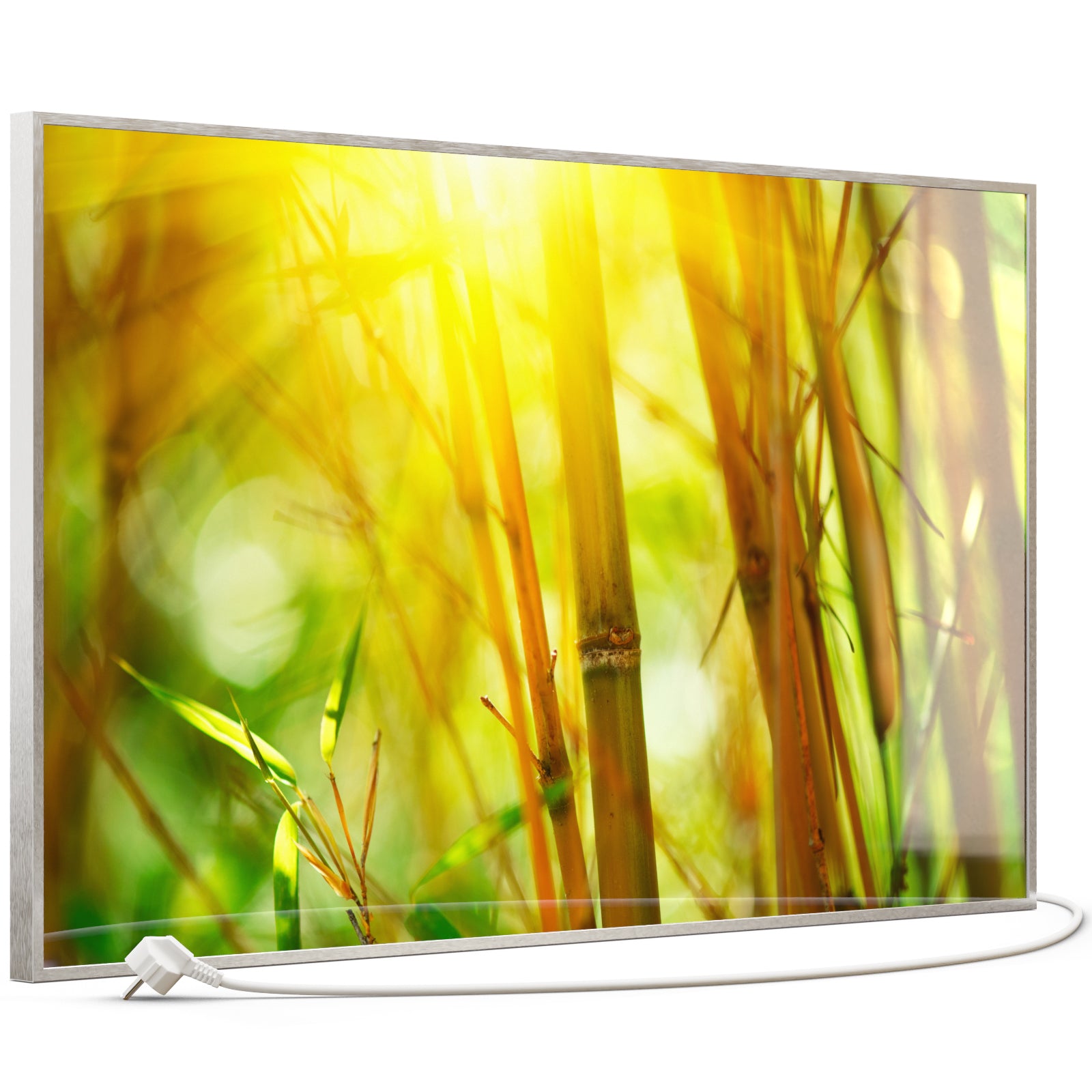 Glas Infrarotheizung 600W 062 Silber