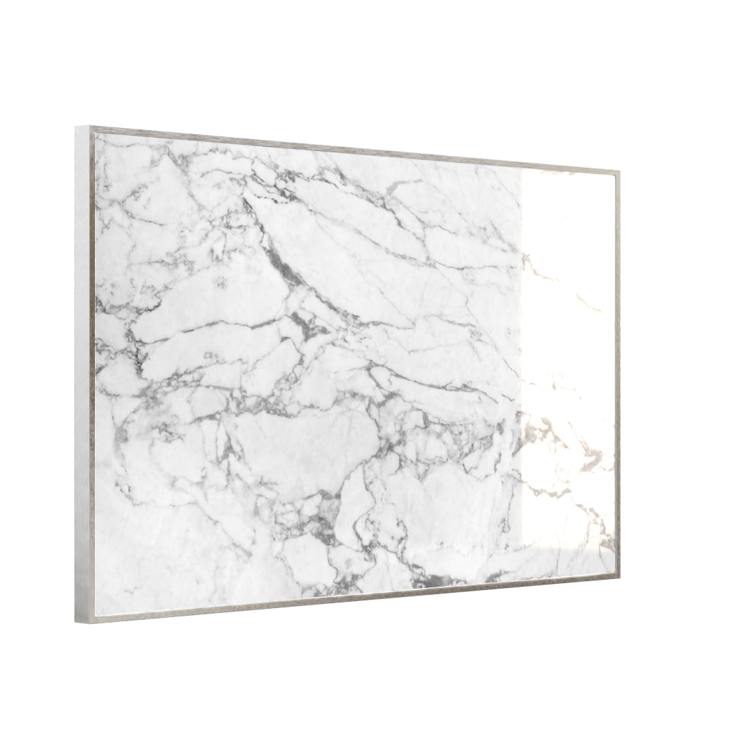 Glas Infrarotheizung 350-1200W Motiv 068 Marmor Weiß