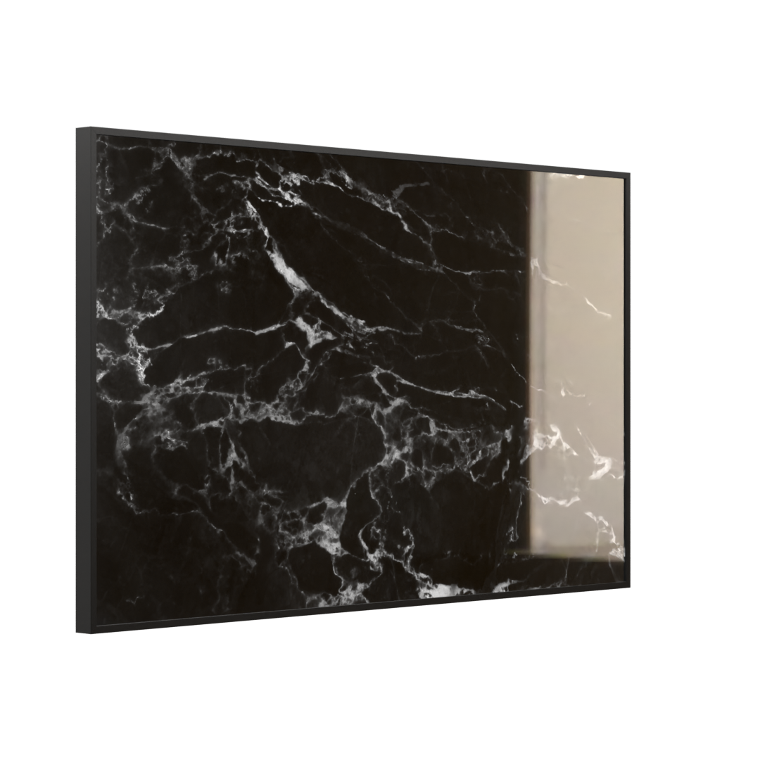 Deko Glas Wandbild Motiv 069 Marmor Schwarz