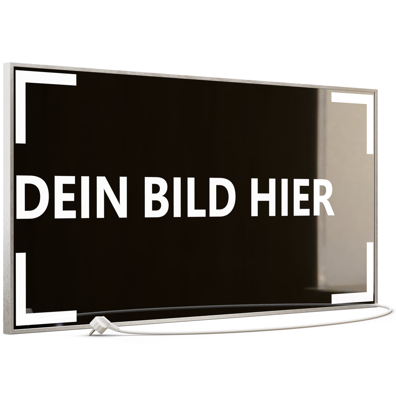 750 Watt (120x60cm) Eigenes Motiv Glas Bild Infrarotheizung
