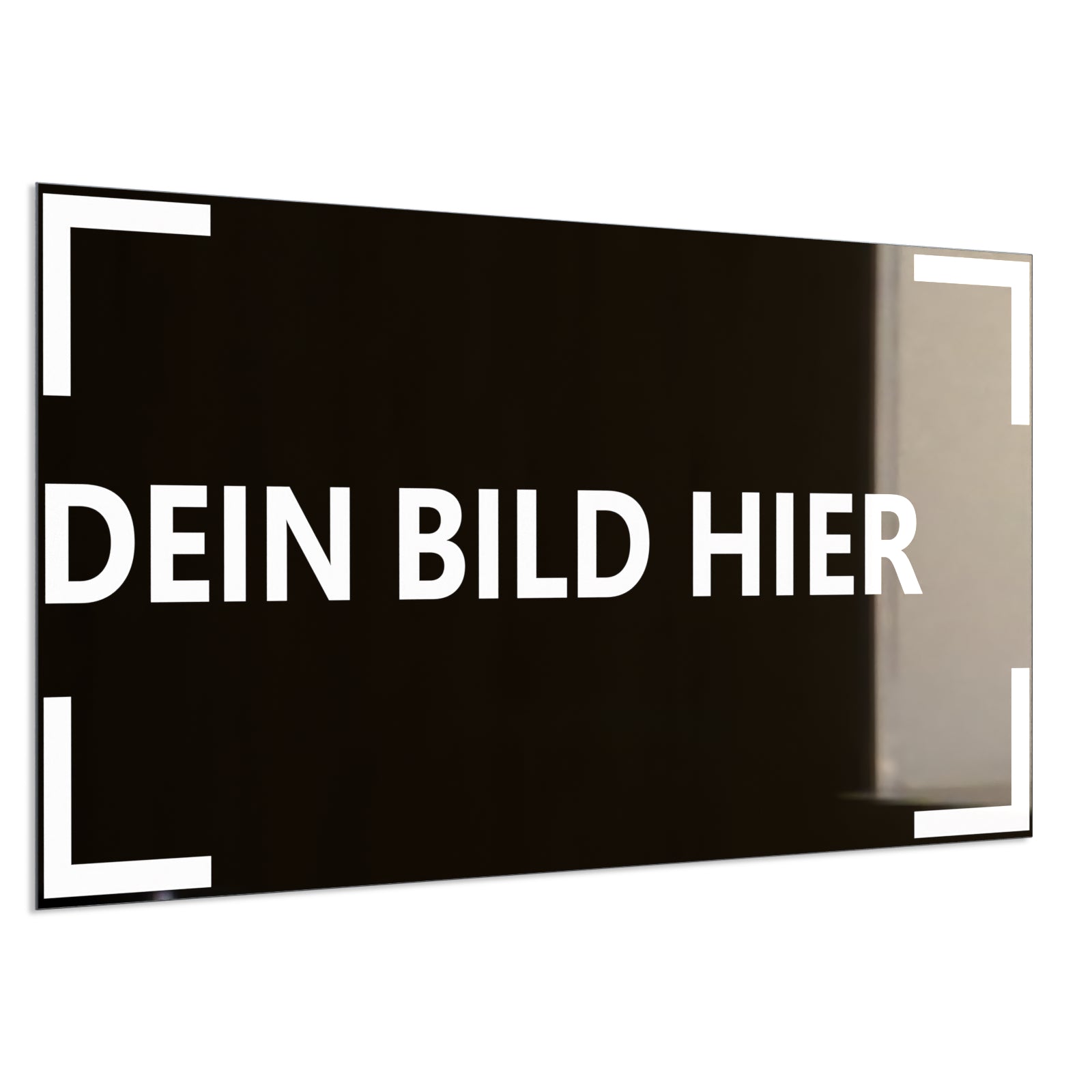 Deko Glas Bild Eigenes Motiv 120,5x60,5cm