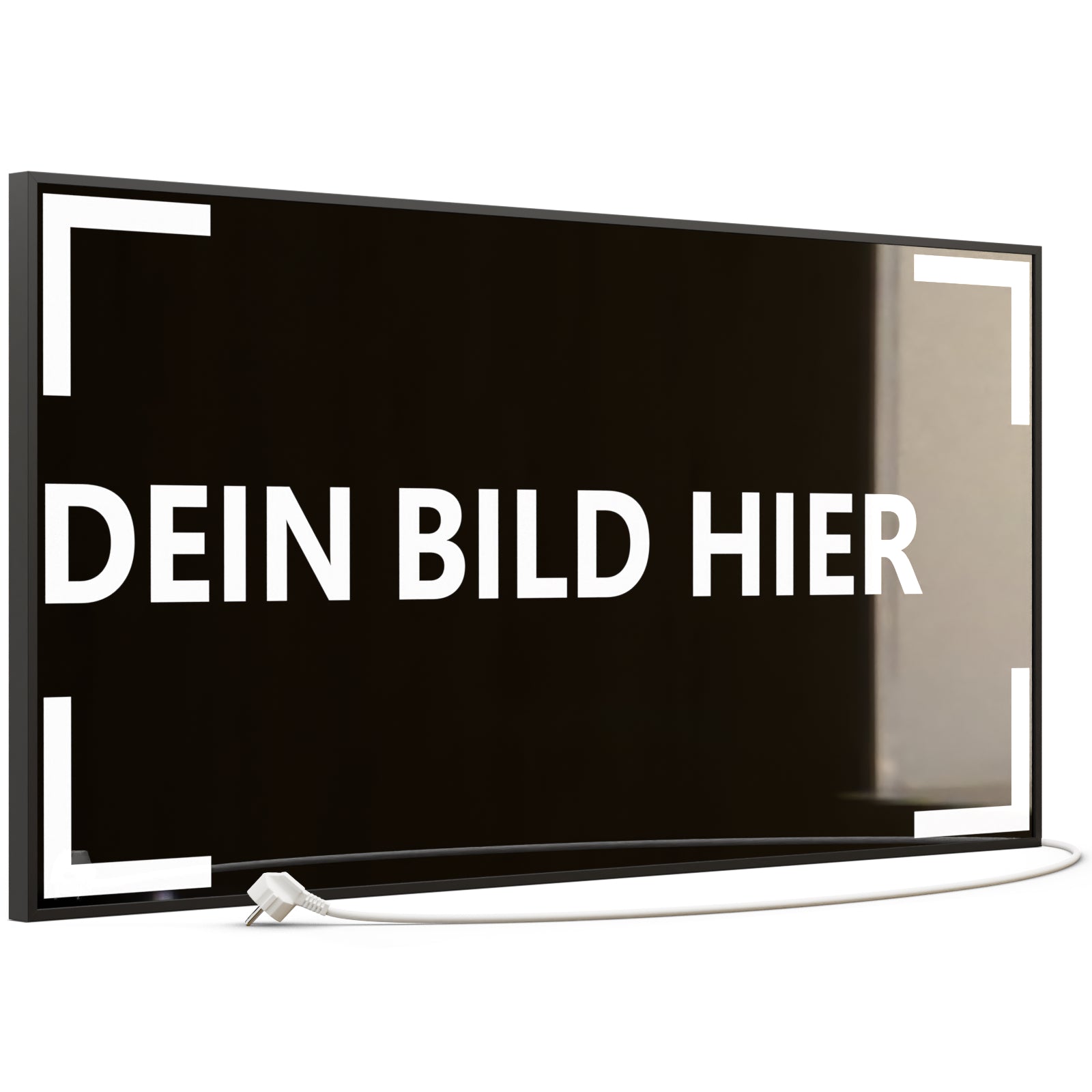 750 Watt (120x60cm) Eigenes Motiv Glas Bild Infrarotheizung