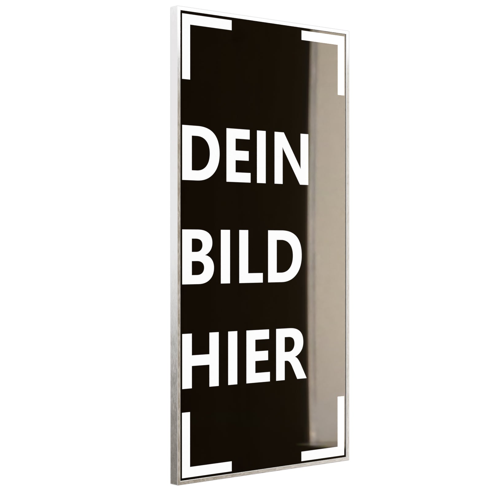 Deko Glas Bild Eigenes Motiv 60,5x120,5cm Hochformat