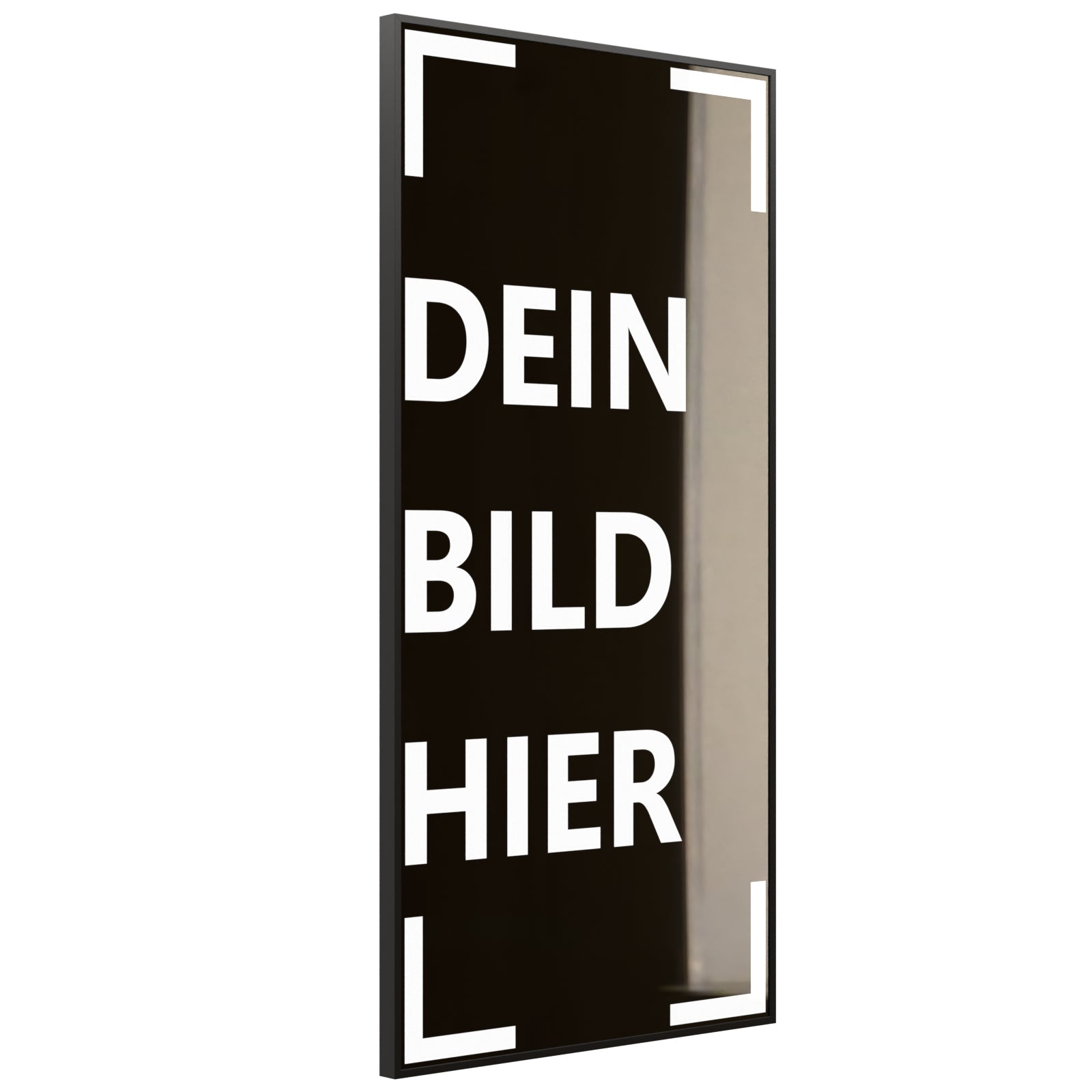 Deko Glas Bild Eigenes Motiv 60,5x120,5cm Hochformat