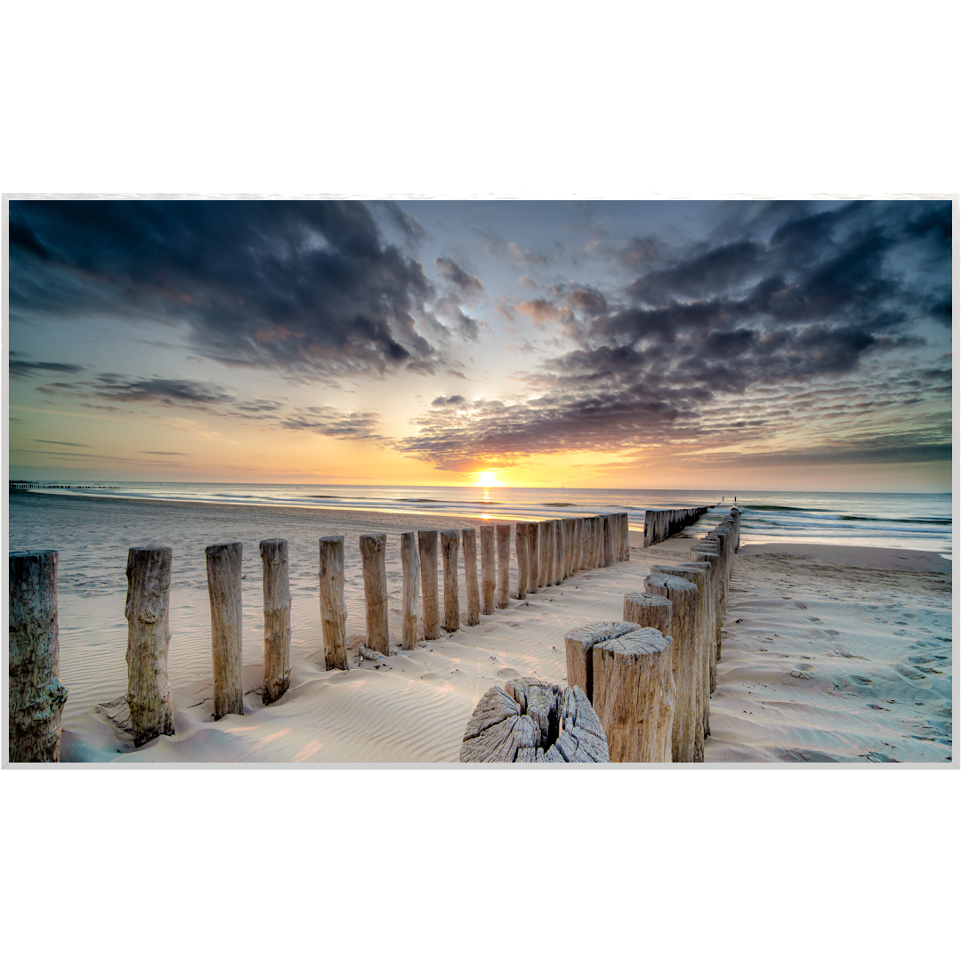 Deko Glas Wandbild Motiv 076 Wellenbrecher