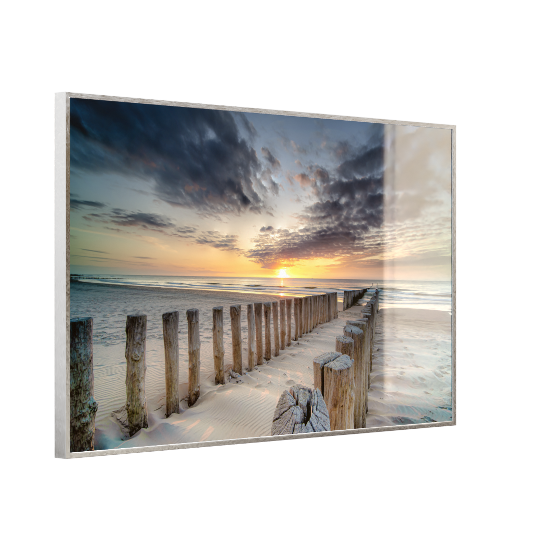 Deko Glas Wandbild Motiv 076 Wellenbrecher