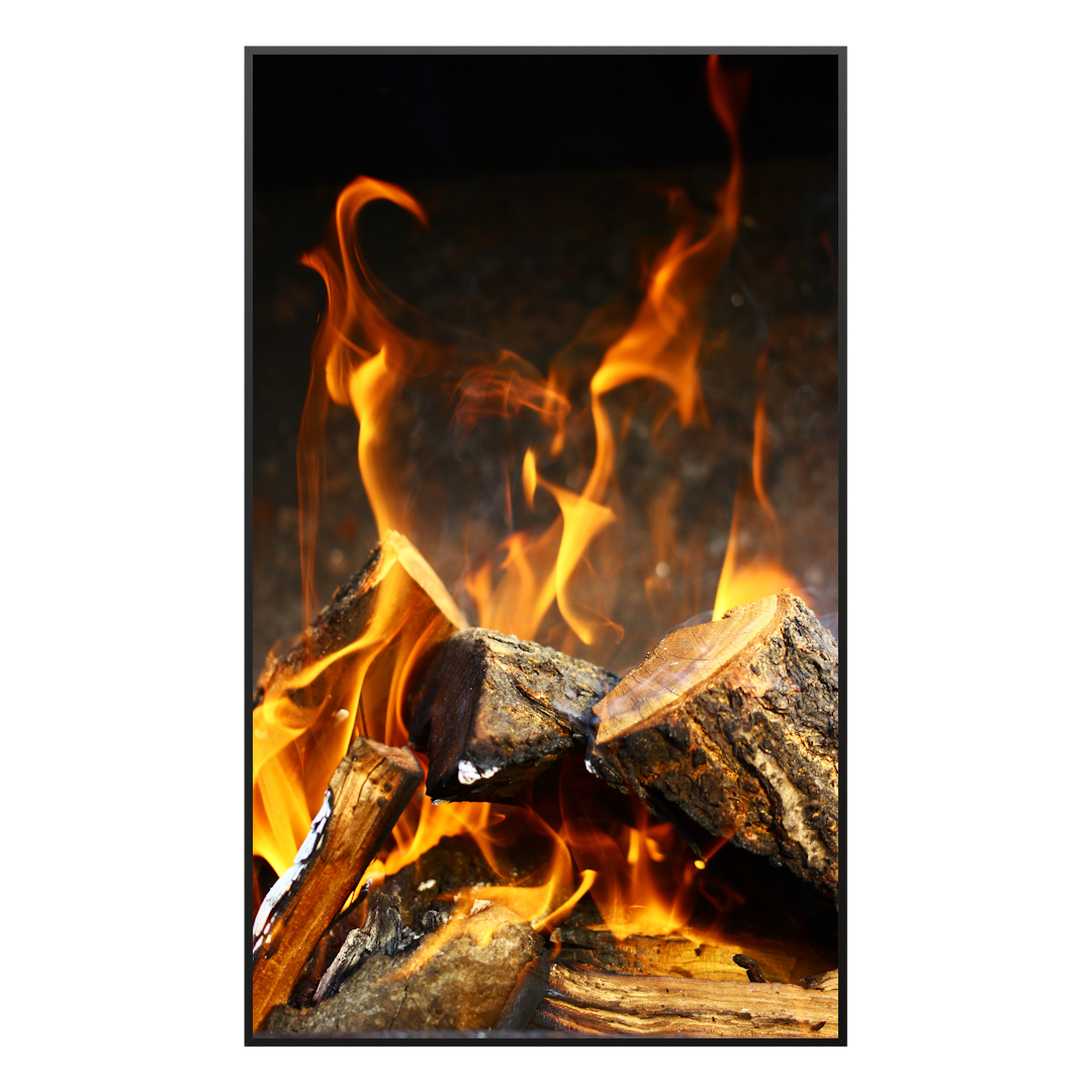 Deko Glas Wandbild Motiv 077h Feuerstelle