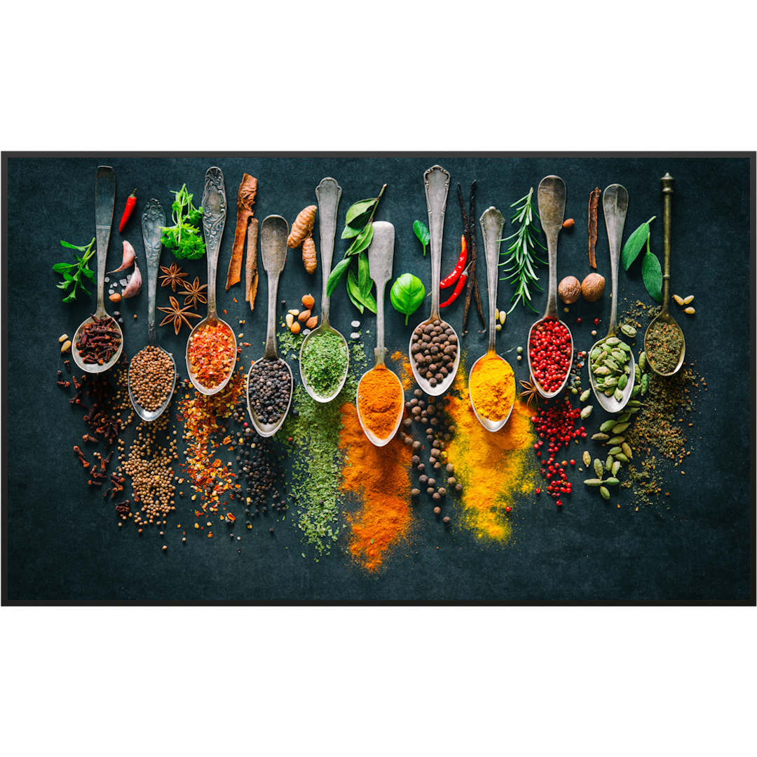 Deko Glas Wandbild Motiv 079 Kräuter und Gewürze