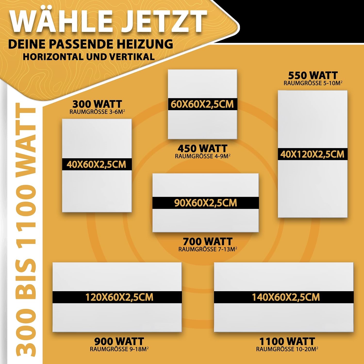 Rahmenlose Decken-Wand Infrarotheizung