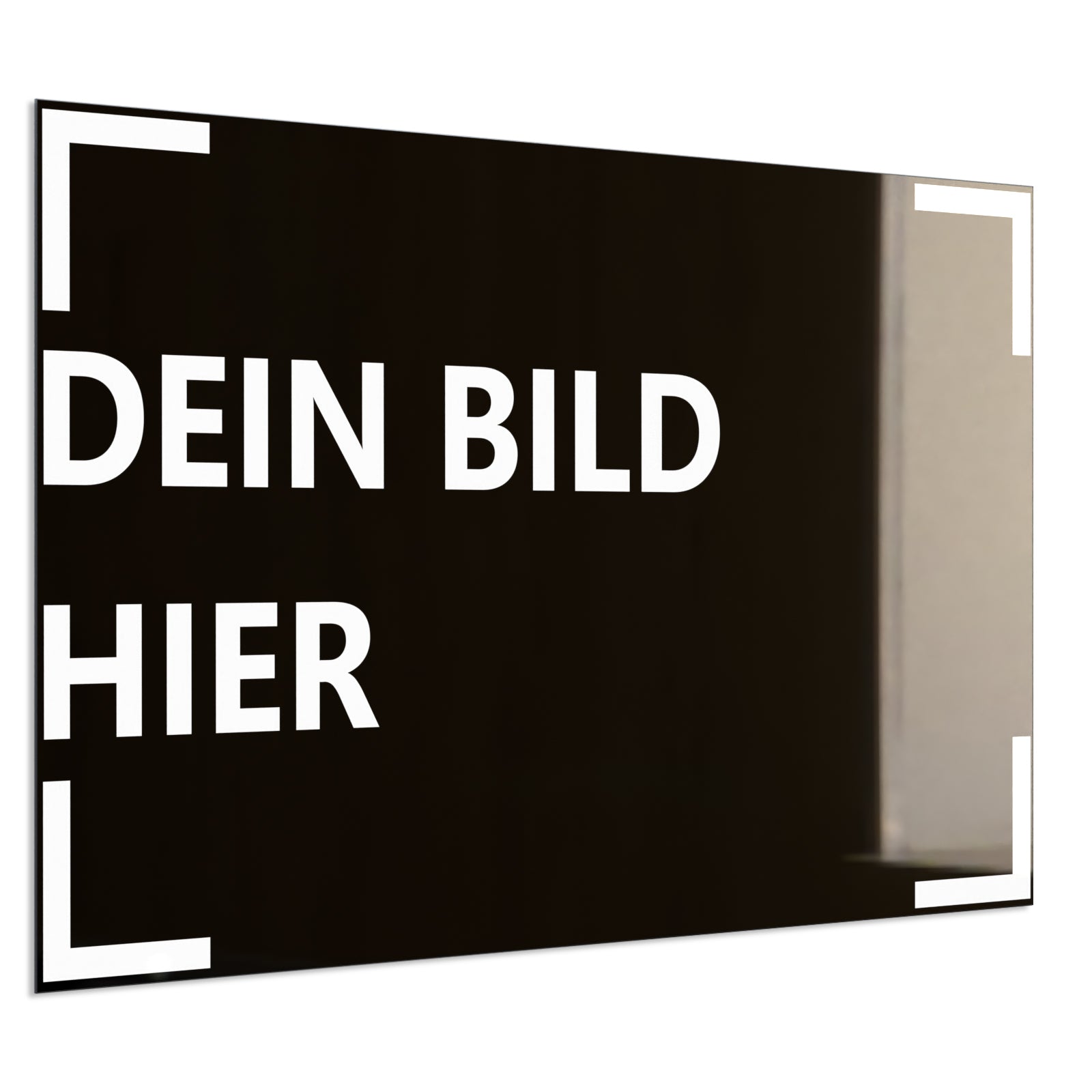 Deko Glas Bild Eigenes Motiv 120,5x74cm