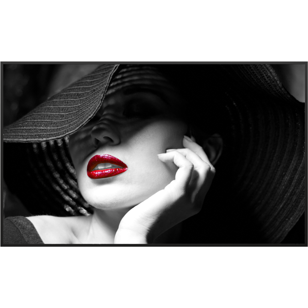 Deko Glas Wandbild Motiv 005 geheimnisvolle Frau