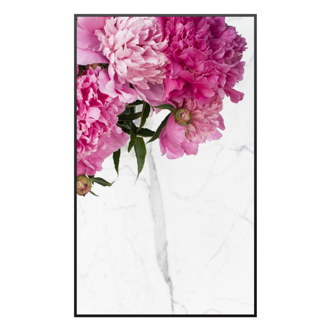 Deko Glas Wandbild Motiv 013H Pfingstrosen