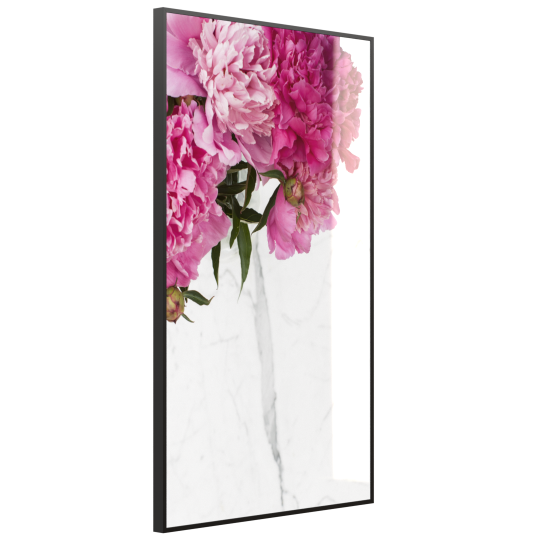 Deko Glas Wandbild Motiv 013H Pfingstrosen