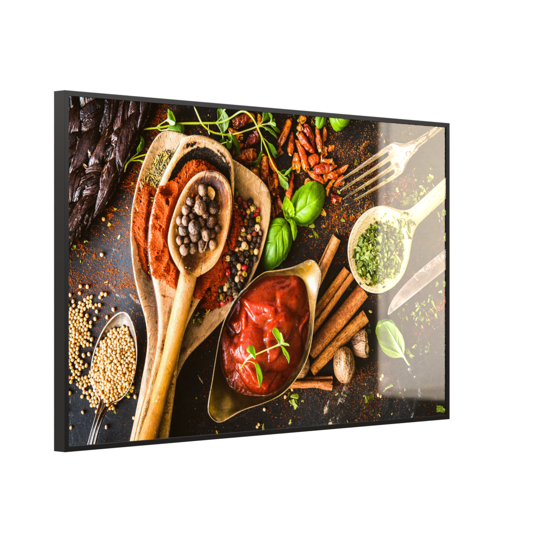 Deko Glas Wandbild Motiv 019 Gewürze