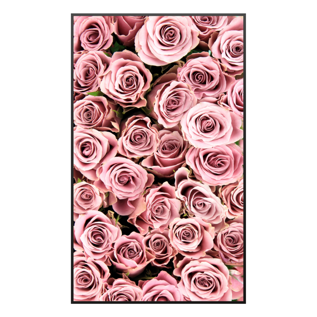 Deko Glas Wandbild Motiv 021H Rosenstrauß