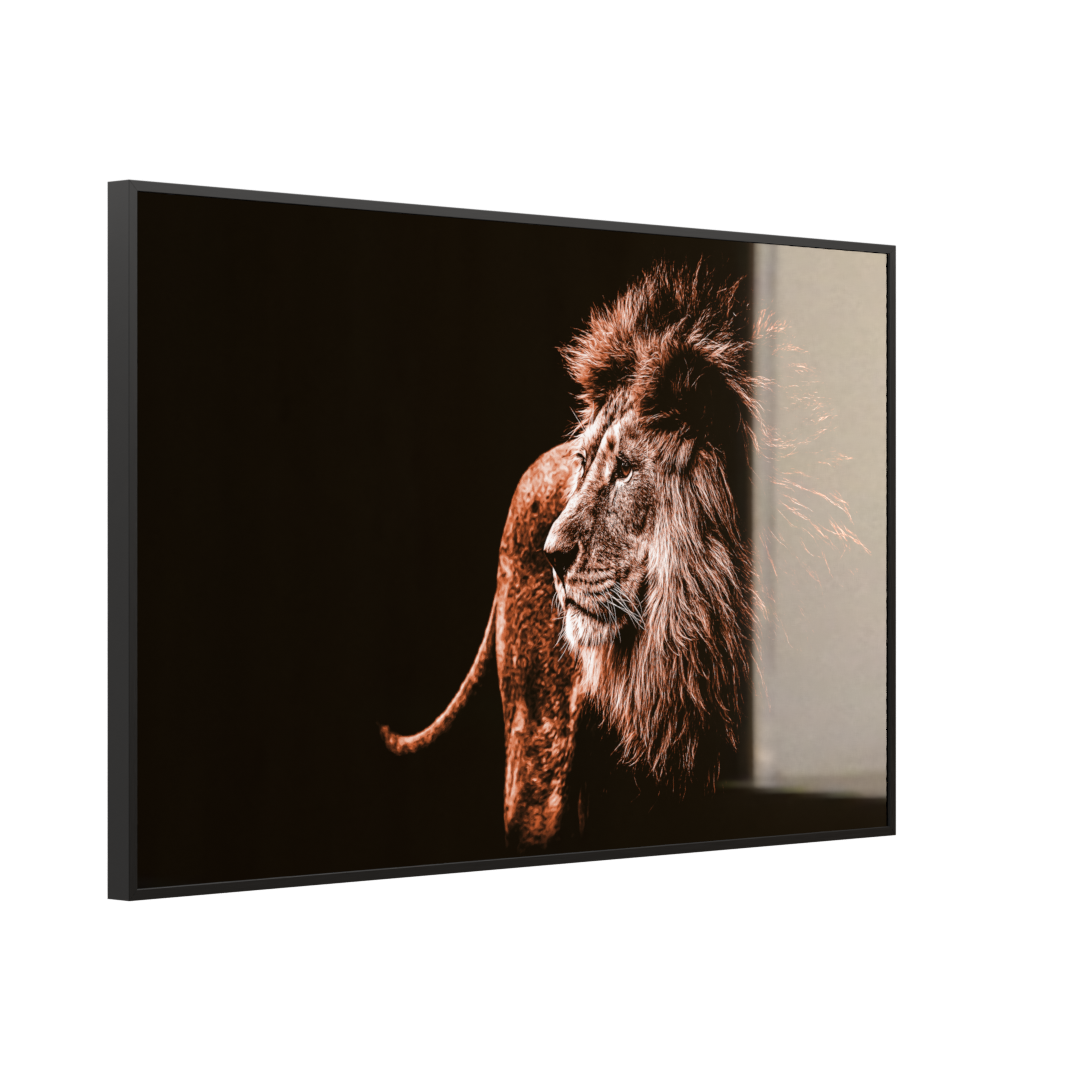 Deko Glas Wandbild Motiv 022 Löwe