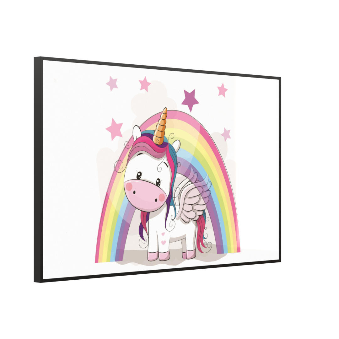 Deko Glas Wandbild Motiv 029 Einhorn