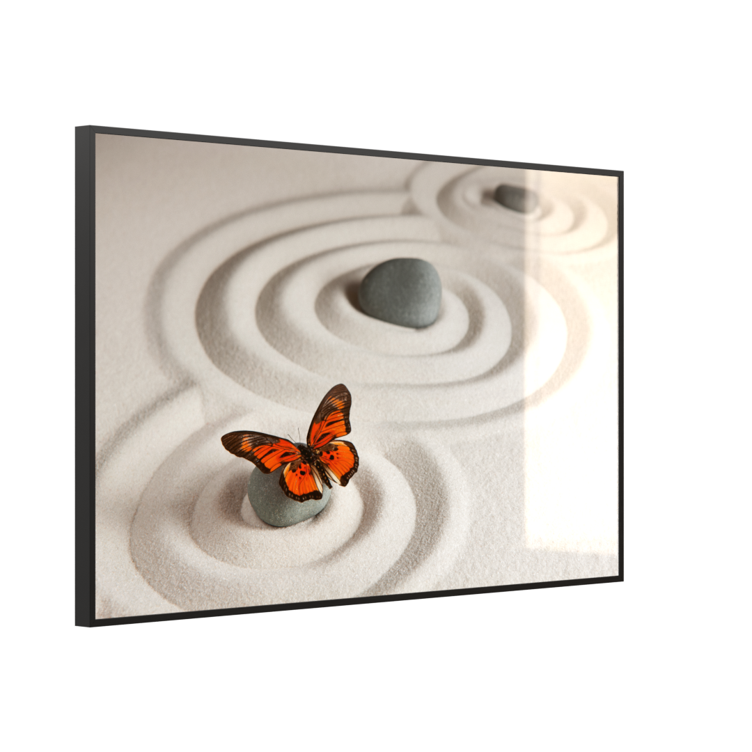 Deko Glas Wandbild Motiv 047 Zen-Steine