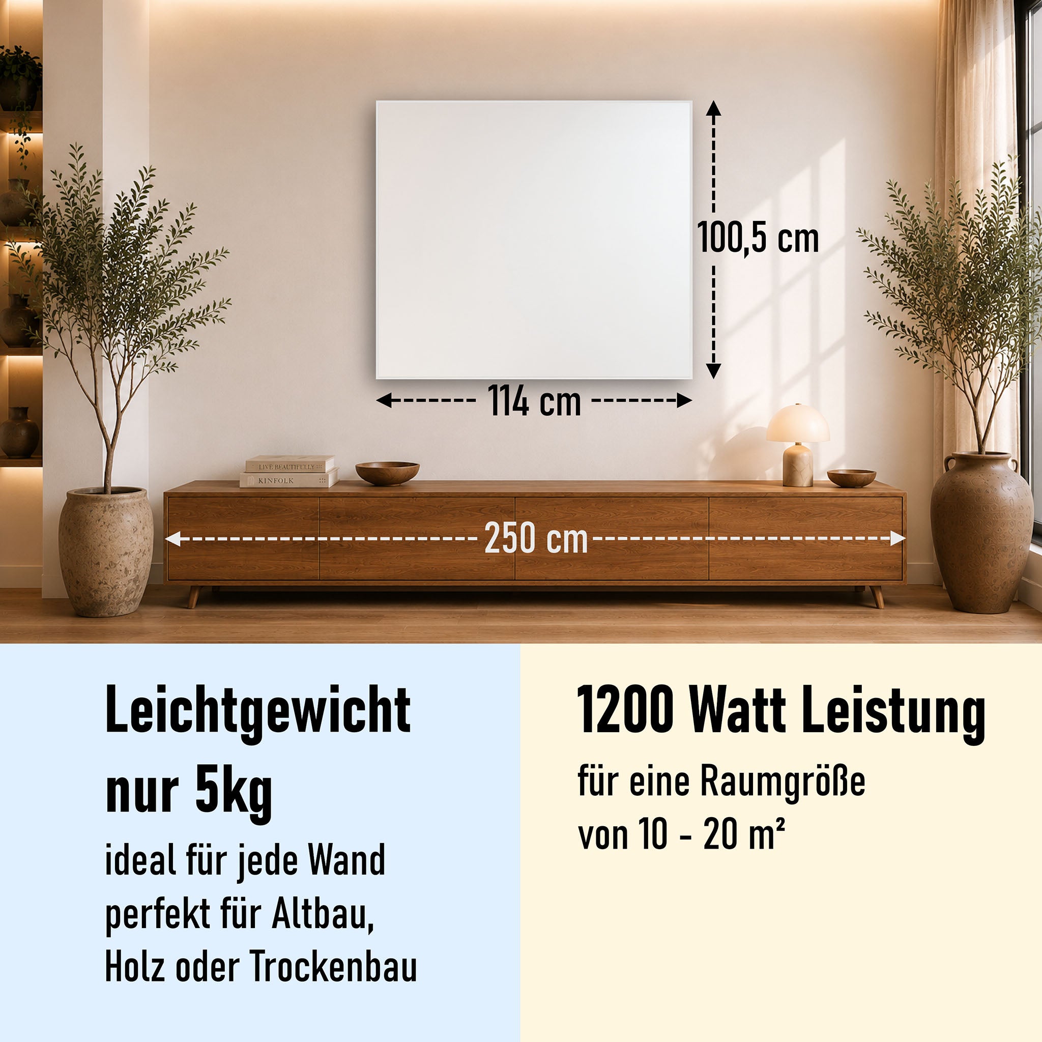 Bild Infrarotheizung 350-1200W Weiß