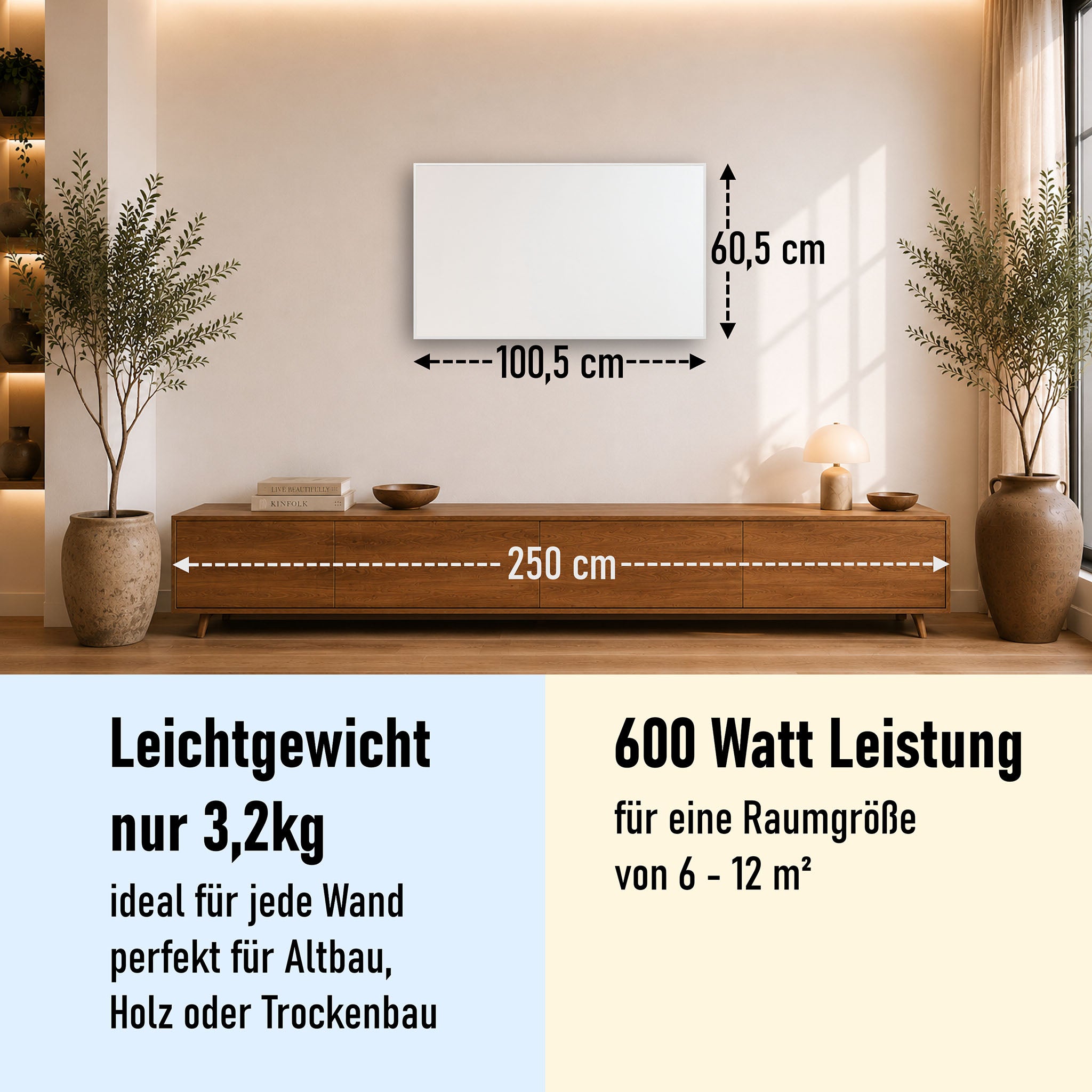 Bild Infrarotheizung 350-1200W Weiß