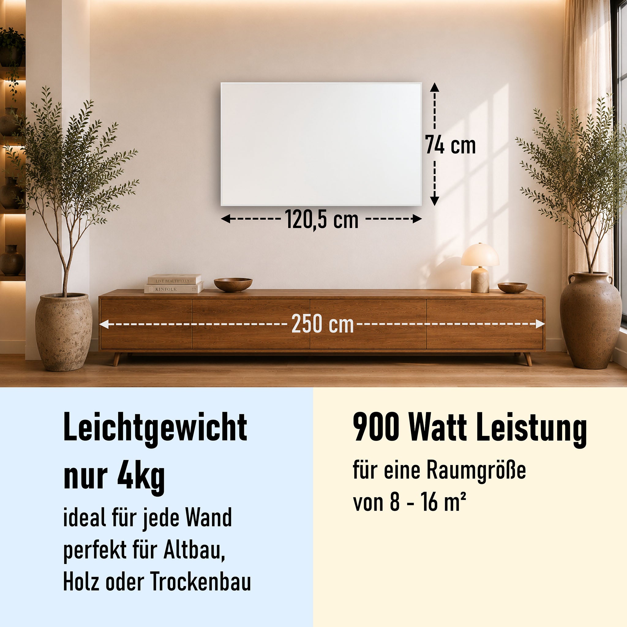 Bild Infrarotheizung 350-1200W Weiß
