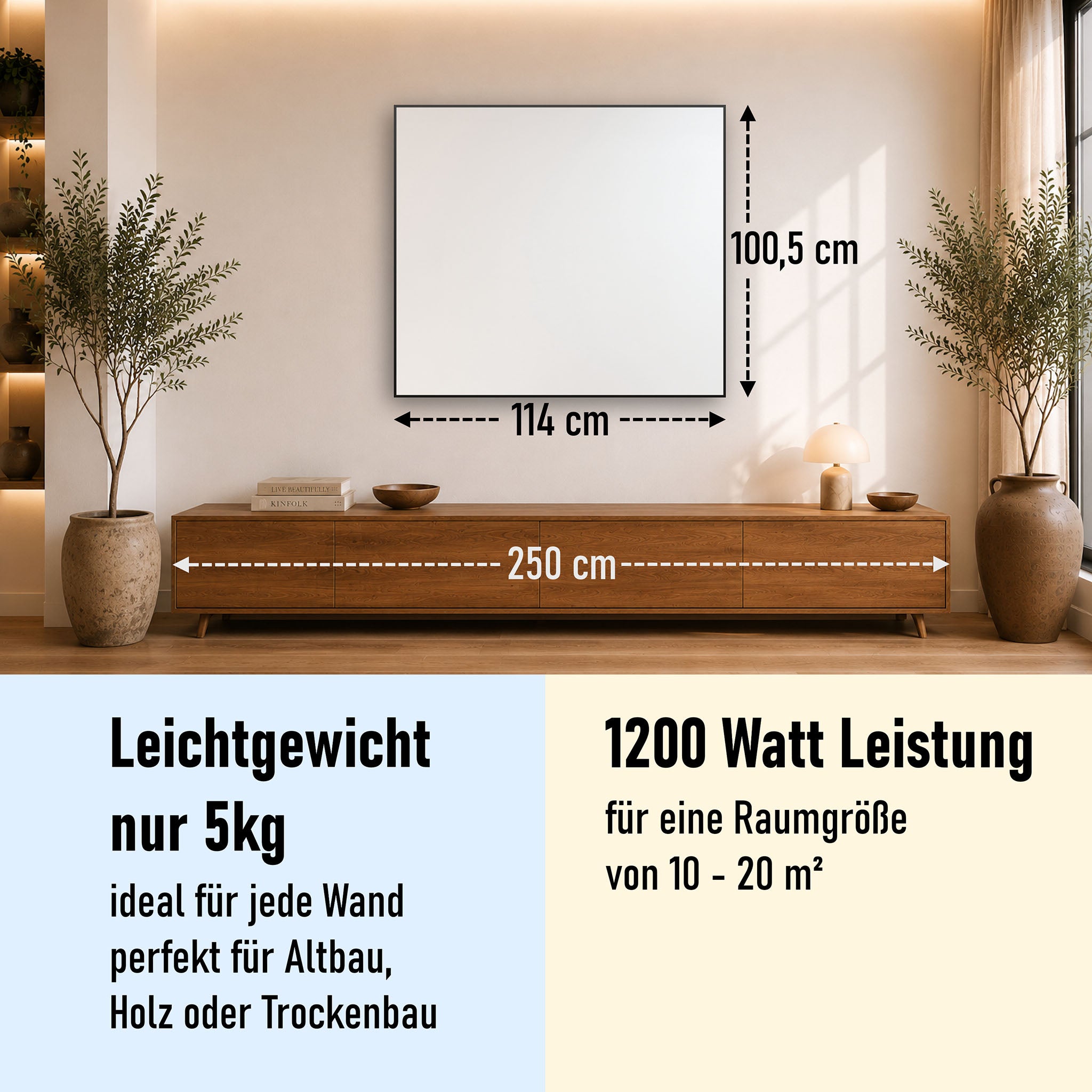 Bild Infrarotheizung 350-1200W Weiß