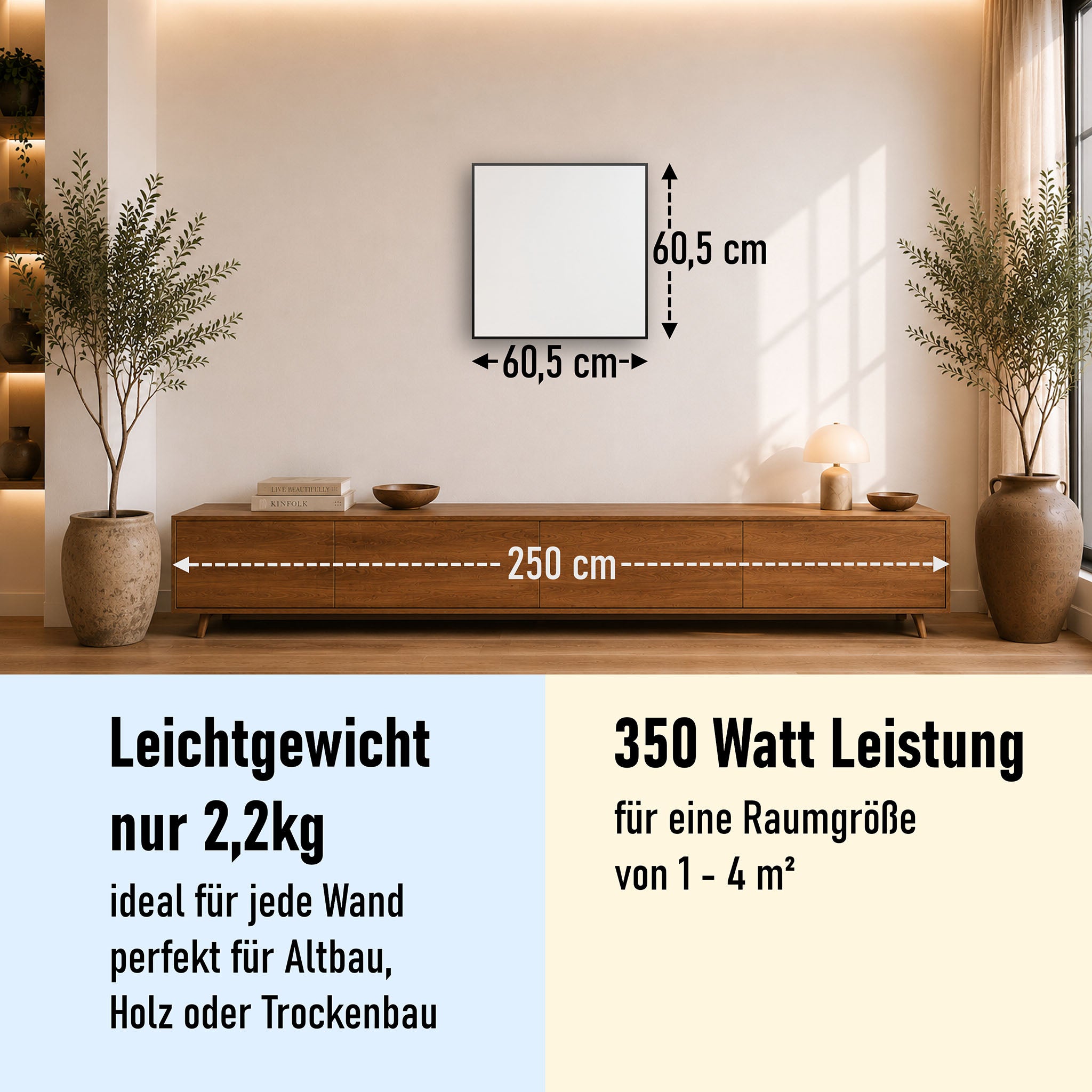 Bild Infrarotheizung 350-1200W Weiß