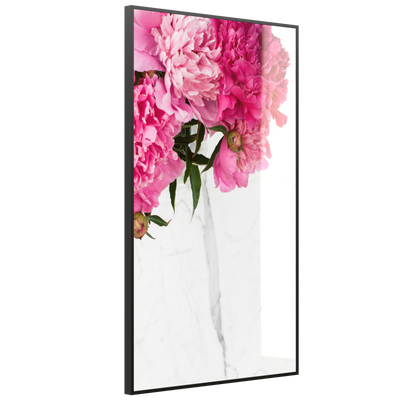 STEINFELD Deko Glas Wandbild Motiv 013H Pfingstrosen