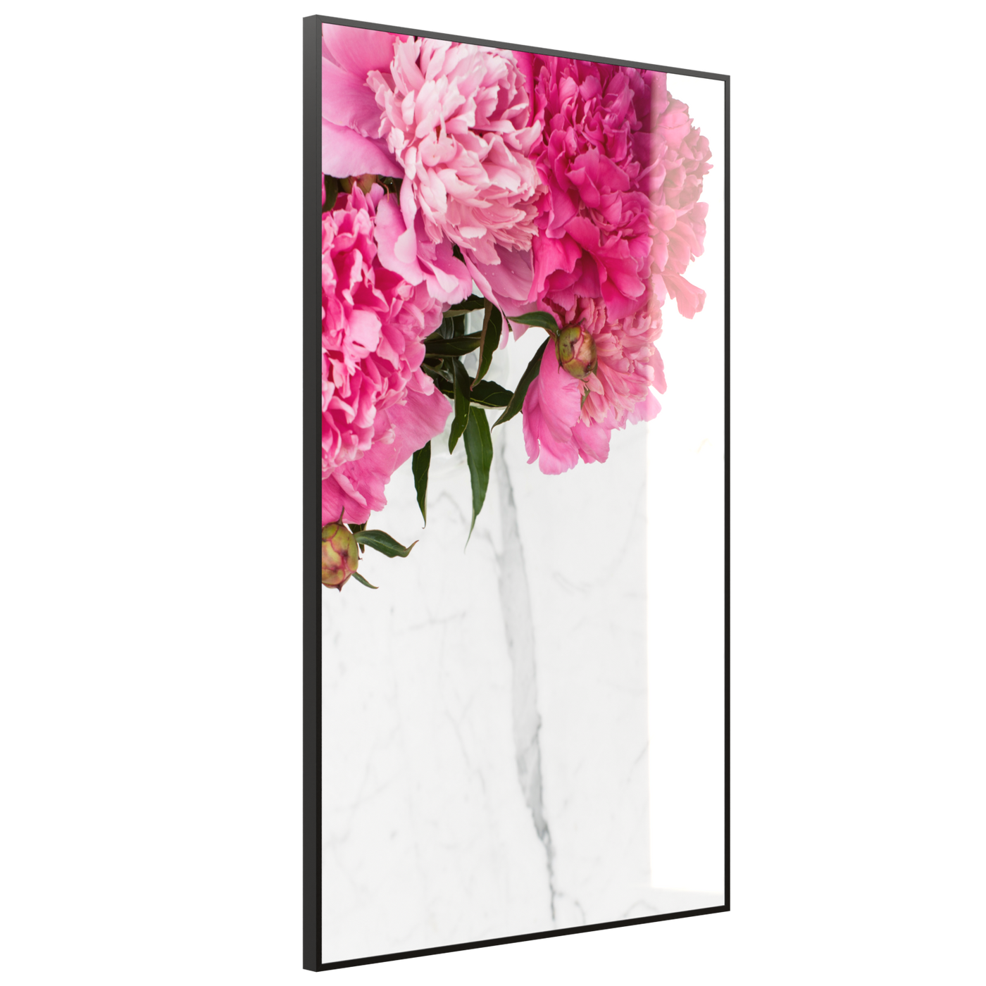 STEINFELD Deko Glas Wandbild Motiv 013H Pfingstrosen