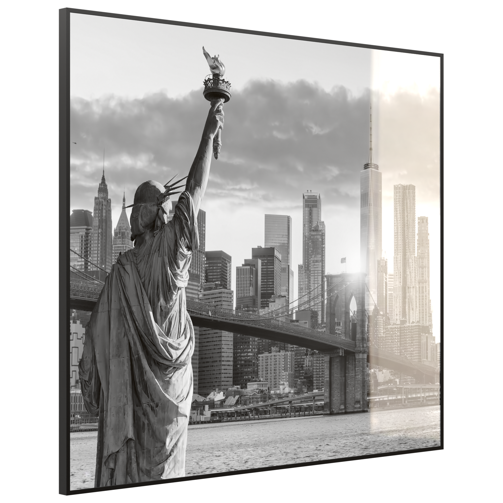 Deko Glas Wandbild Motiv 014 New York Freiheitsstatue