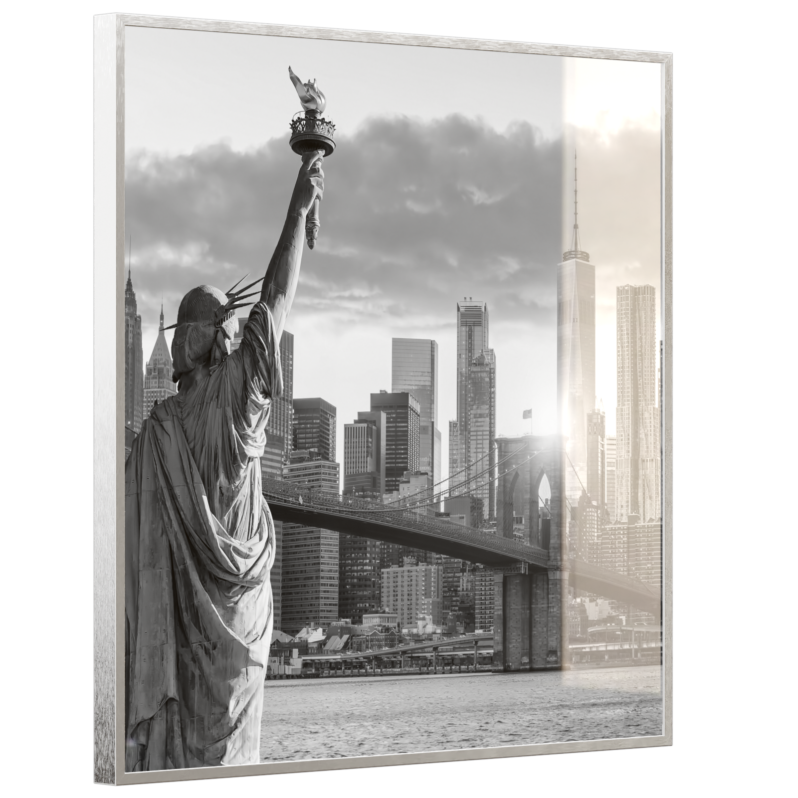 Deko Glas Wandbild Motiv 014 New York Freiheitsstatue