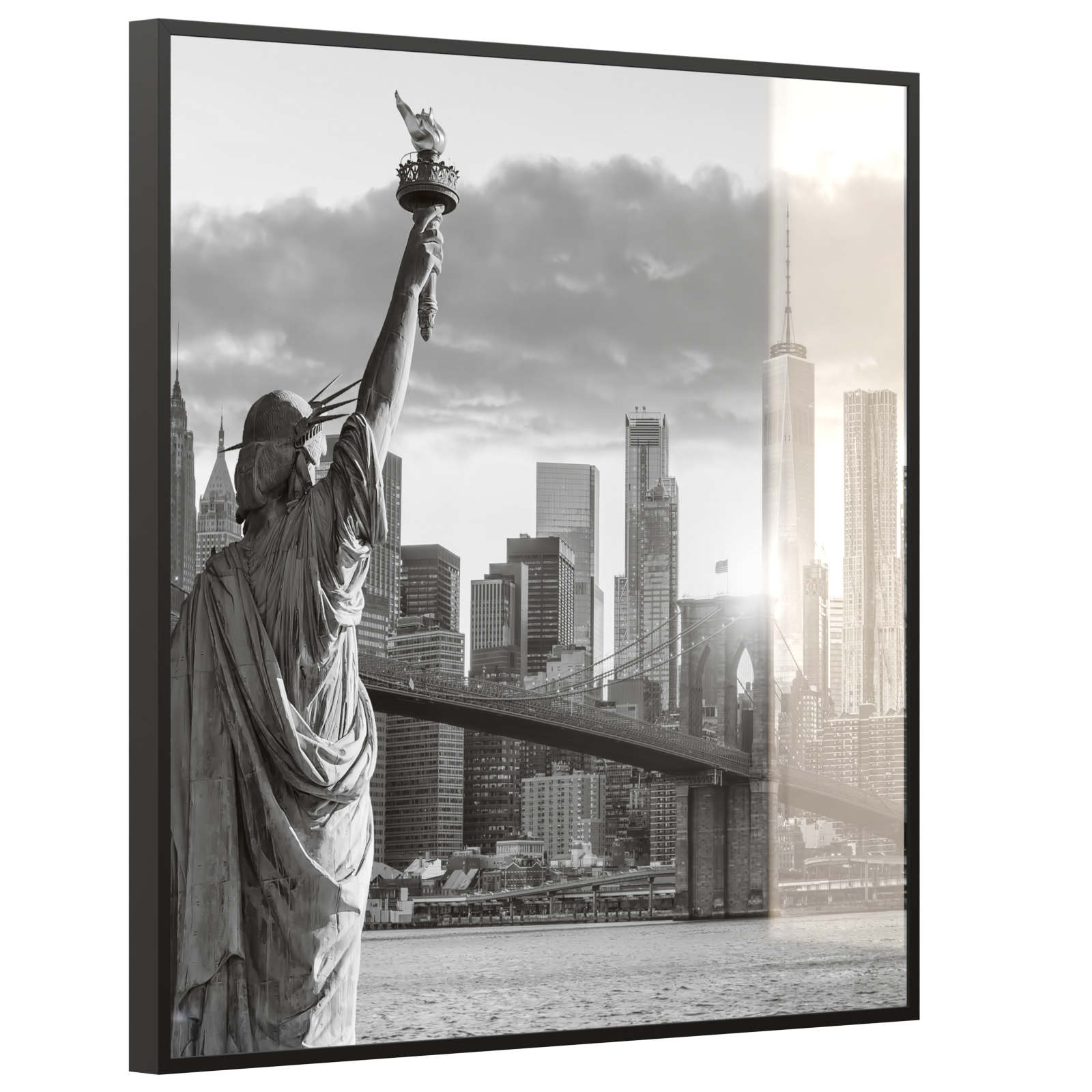 Deko Glas Wandbild Motiv 014 New York Freiheitsstatue