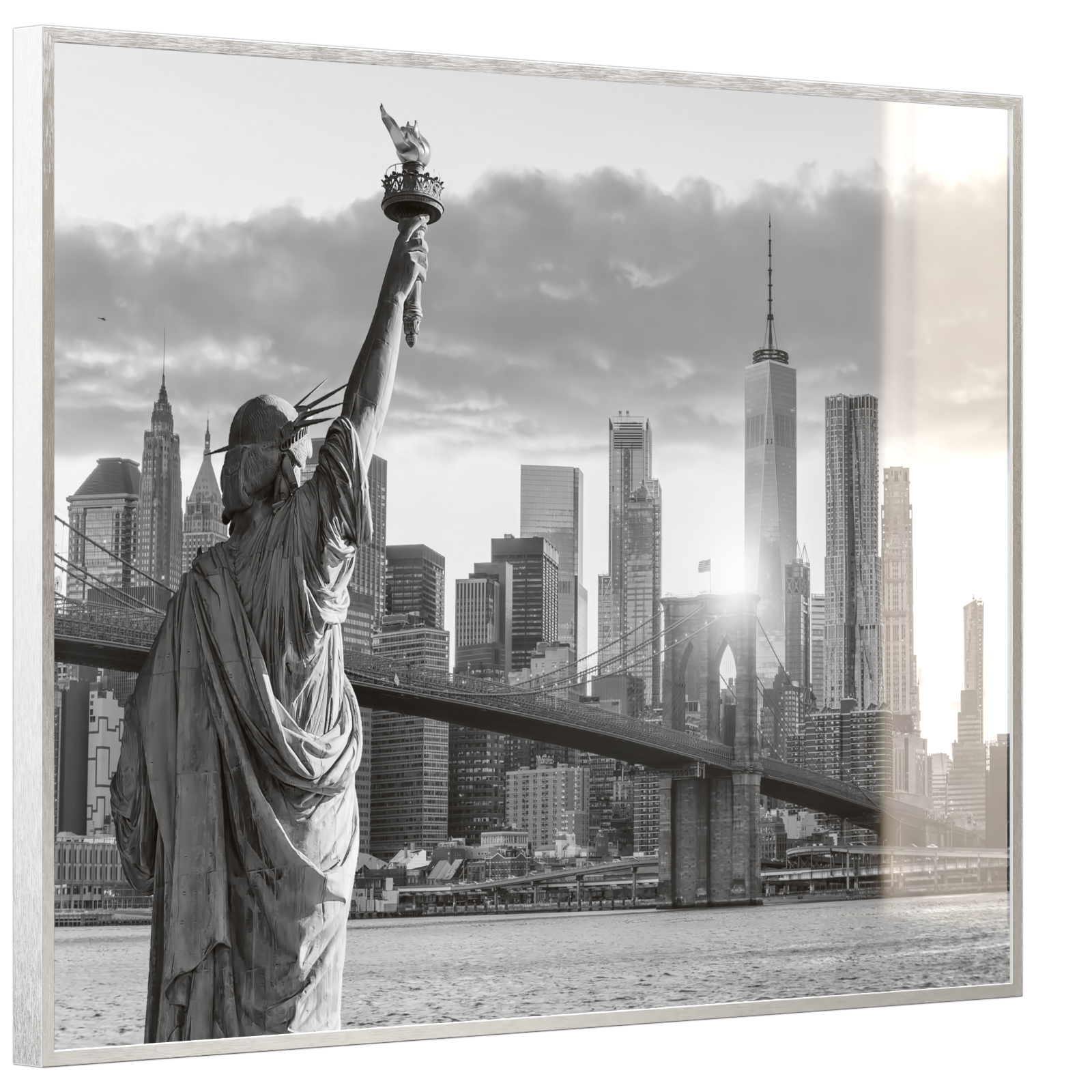 Deko Glas Wandbild Motiv 014 New York Freiheitsstatue