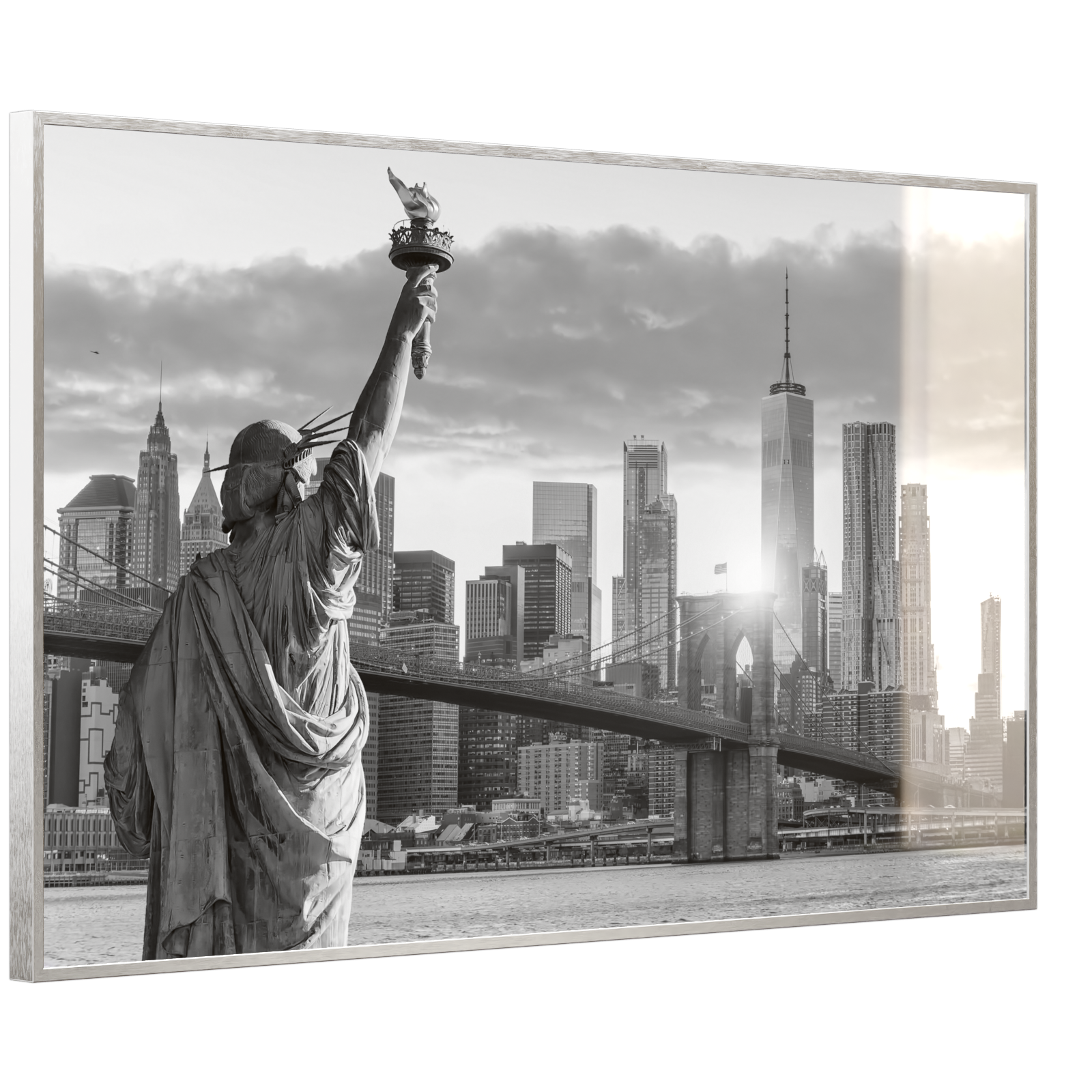 Deko Glas Wandbild Motiv 014 New York Freiheitsstatue