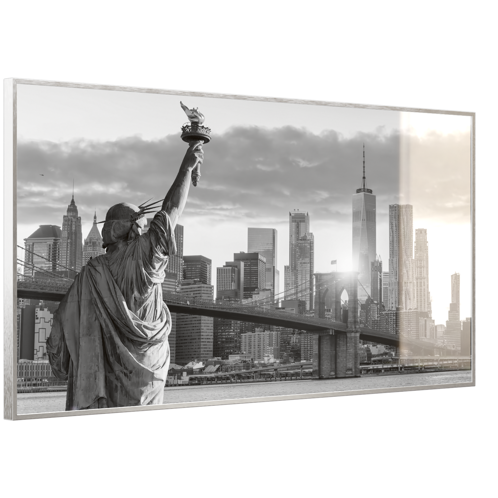 Deko Glas Wandbild Motiv 014 New York Freiheitsstatue