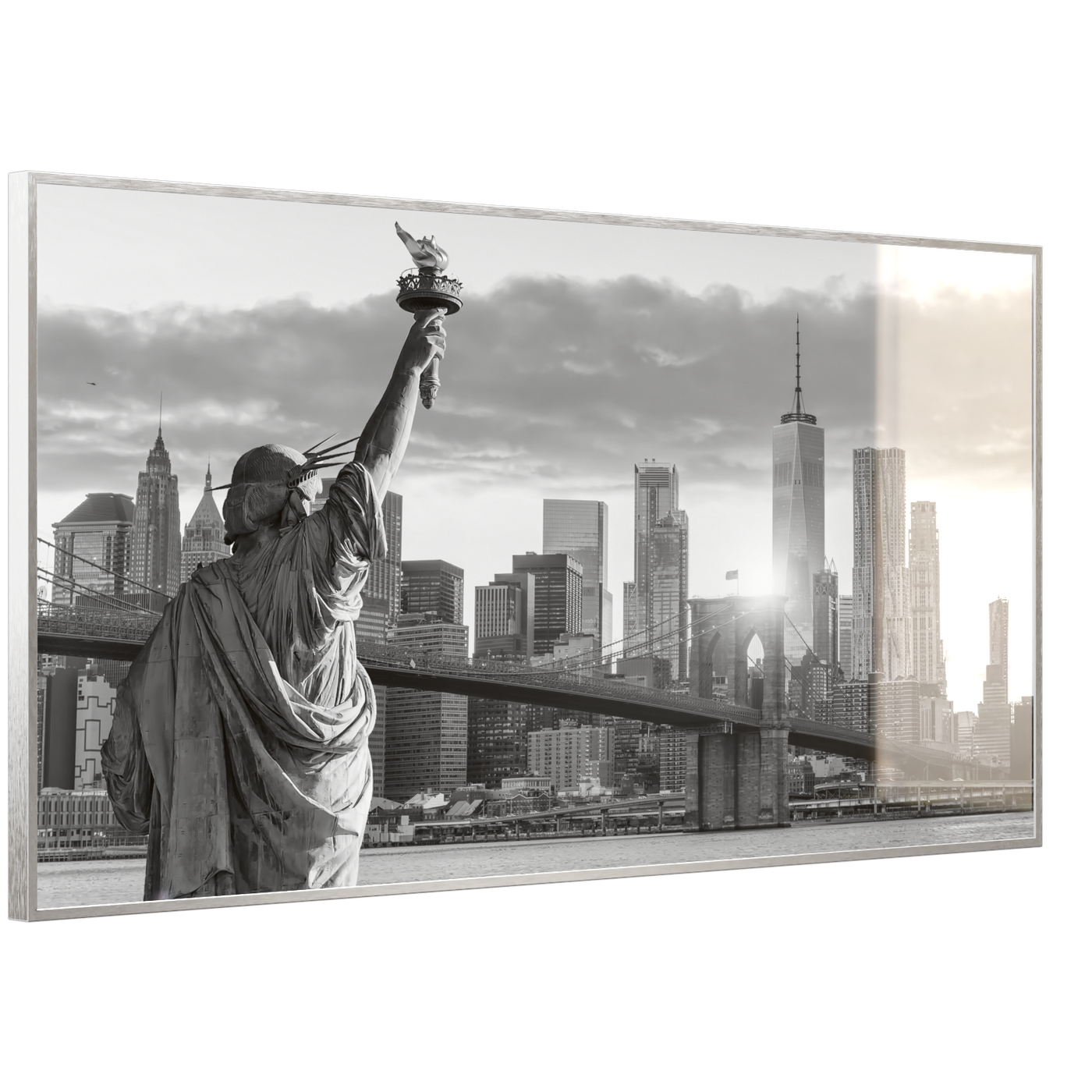 STEINFELD Deko Glas Wandbild Motiv 014 New York Freiheitsstatue