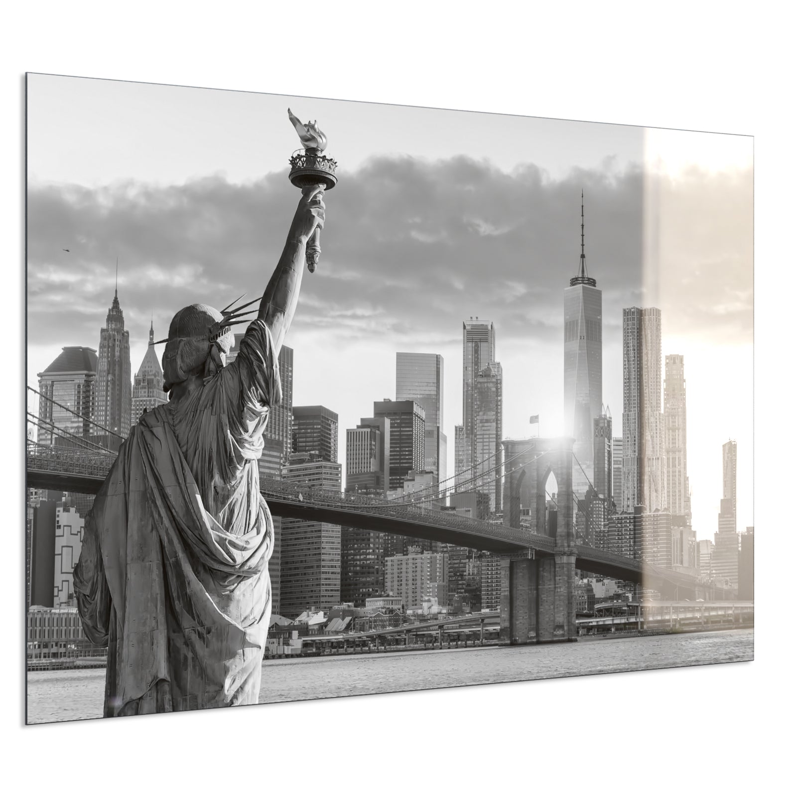 Deko Glas Wandbild Motiv 014 New York Freiheitsstatue