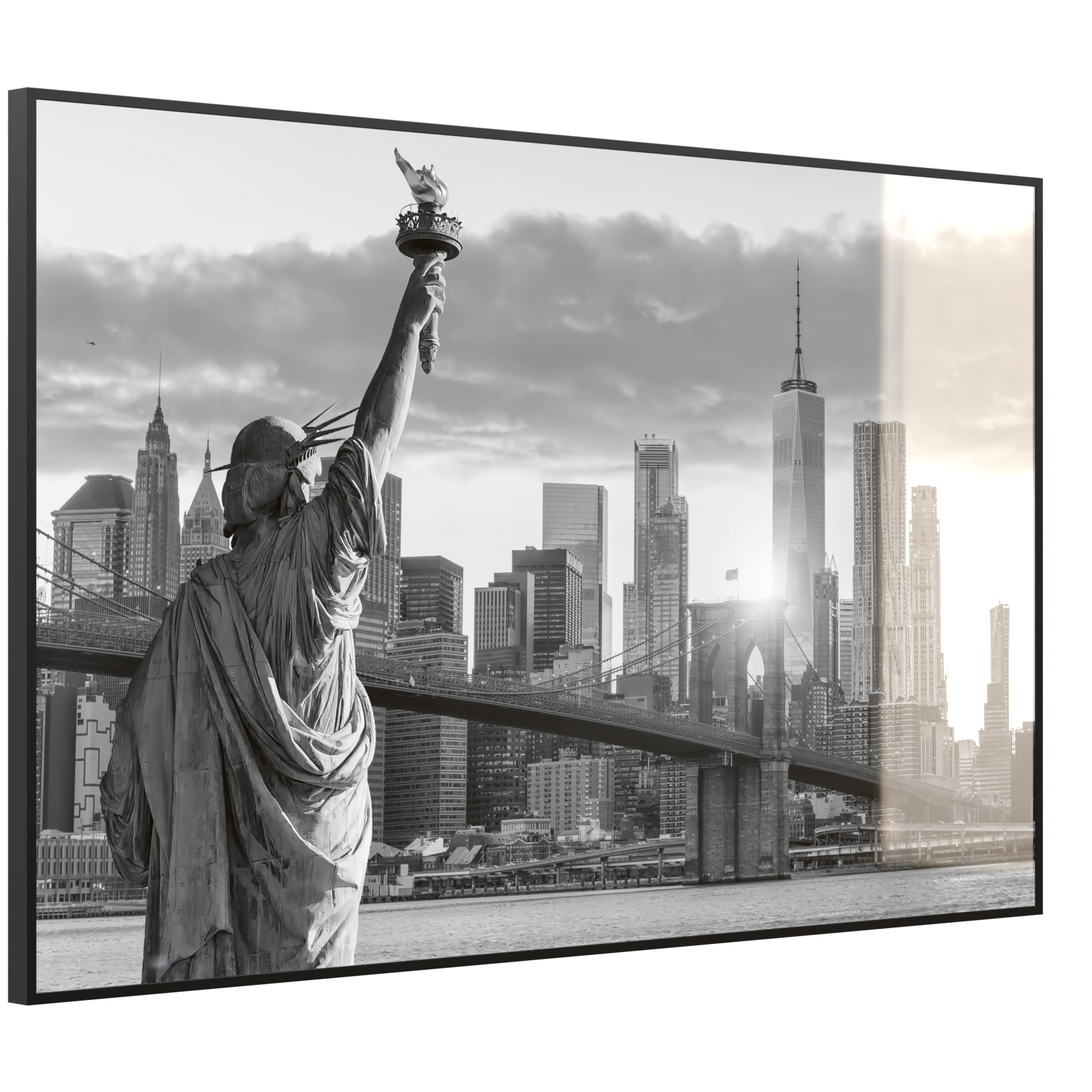 Deko Glas Wandbild Motiv 014 New York Freiheitsstatue