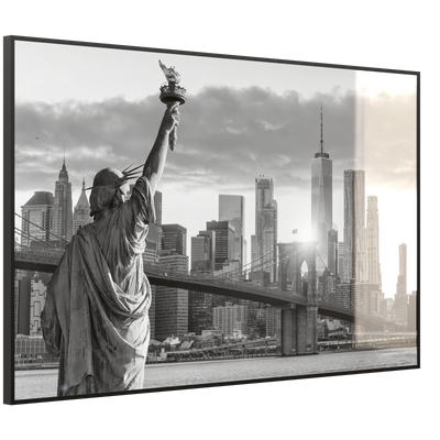 STEINFELD Deko Glas Wandbild Motiv 014 New York Freiheitsstatue