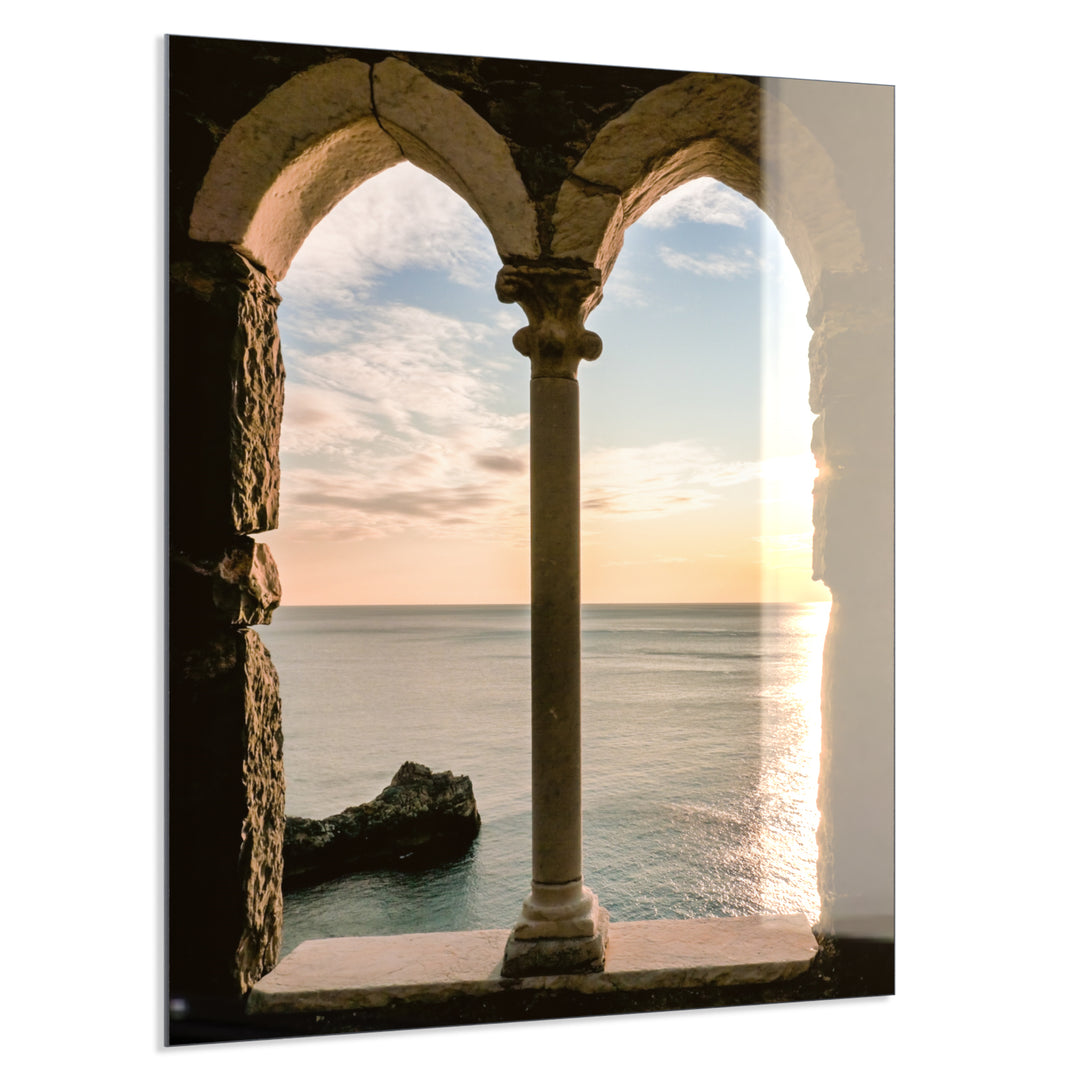 Echt-Glas XXL Wandbild Fenster