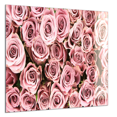 STEINFELD Deko Glas Wandbild Motiv 021 Rosenstrauß