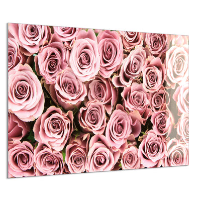 STEINFELD Deko Glas Wandbild Motiv 021 Rosenstrauß