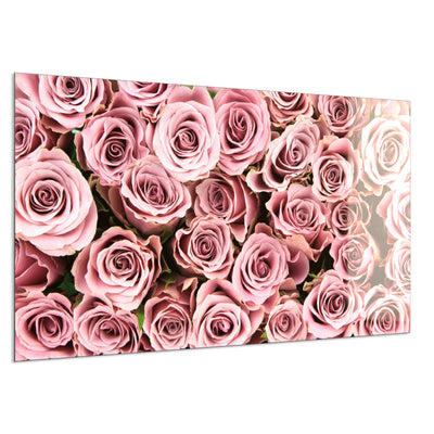STEINFELD Deko Glas Wandbild Motiv 021 Rosenstrauß