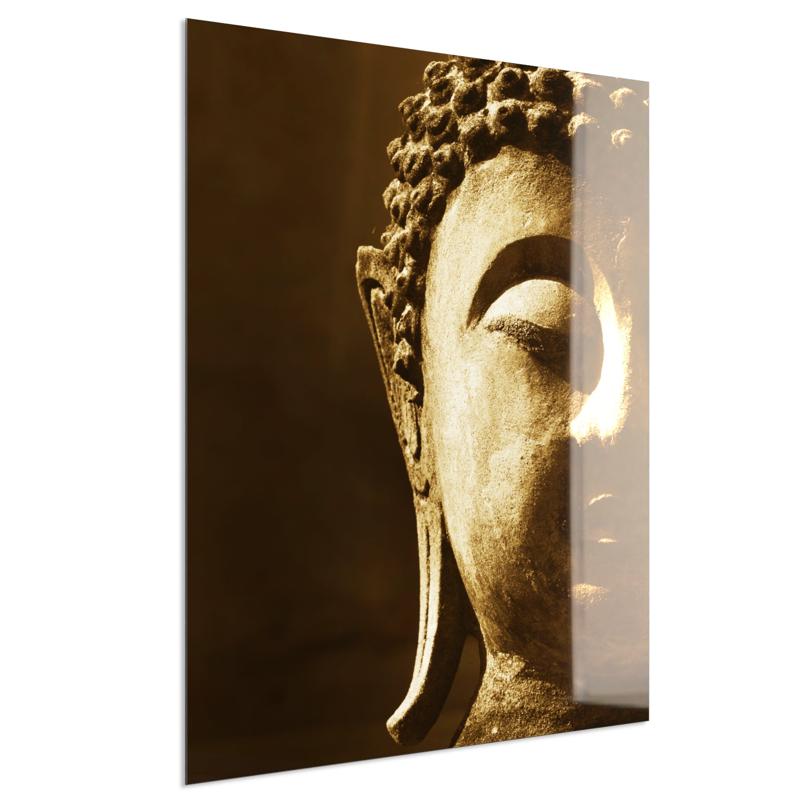 Deko Glas Wandbild Motiv 025H Buddha