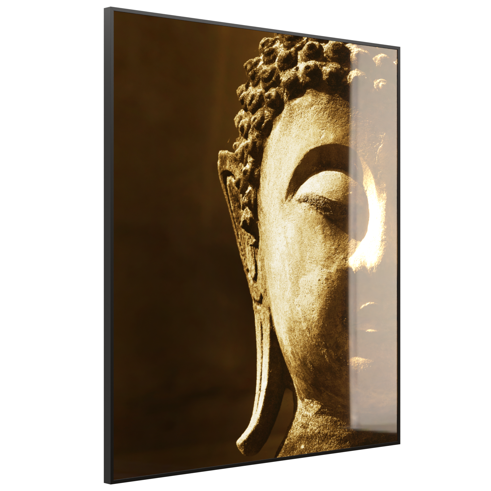 Deko Glas Wandbild Motiv 025H Buddha