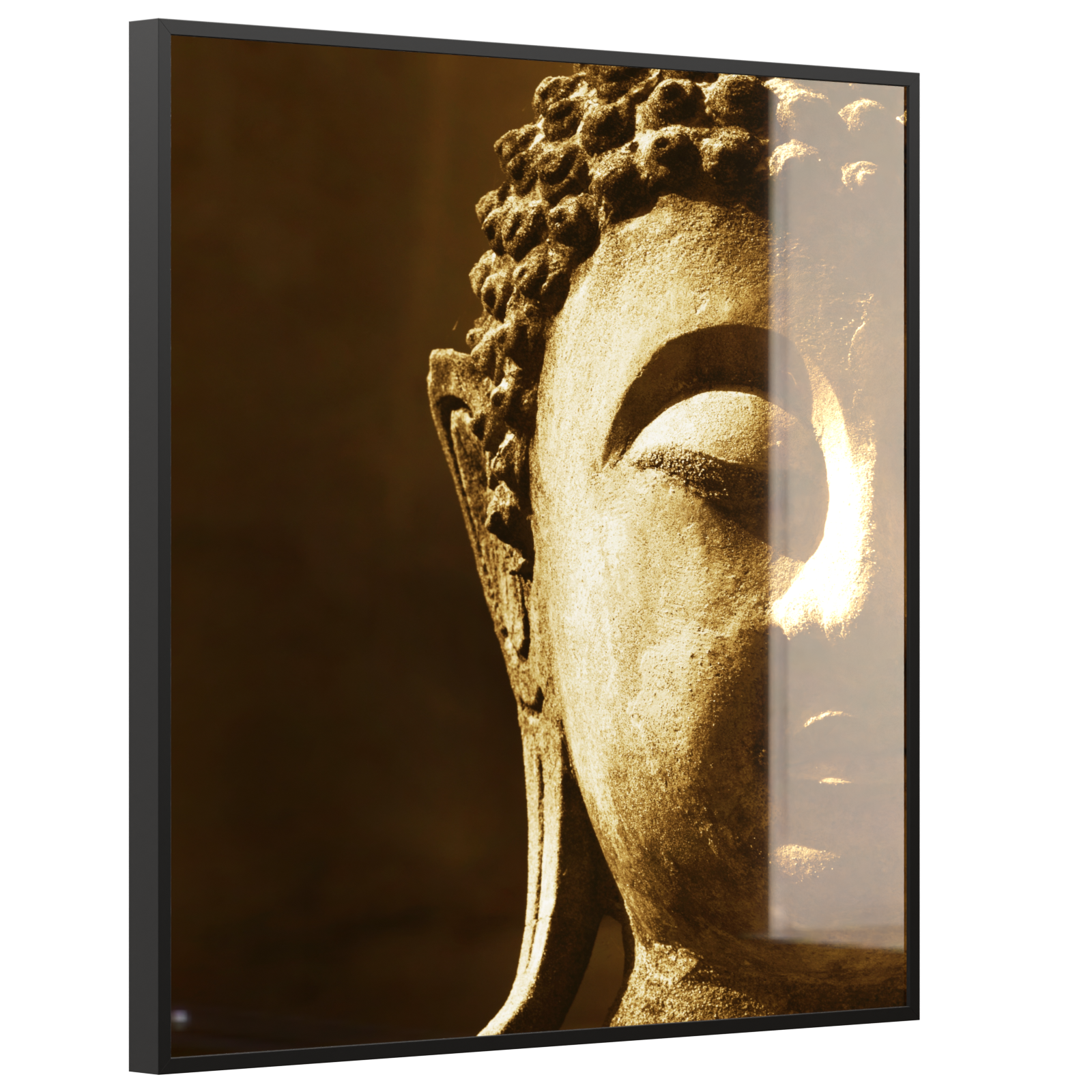 Deko Glas Wandbild Motiv 025H Buddha