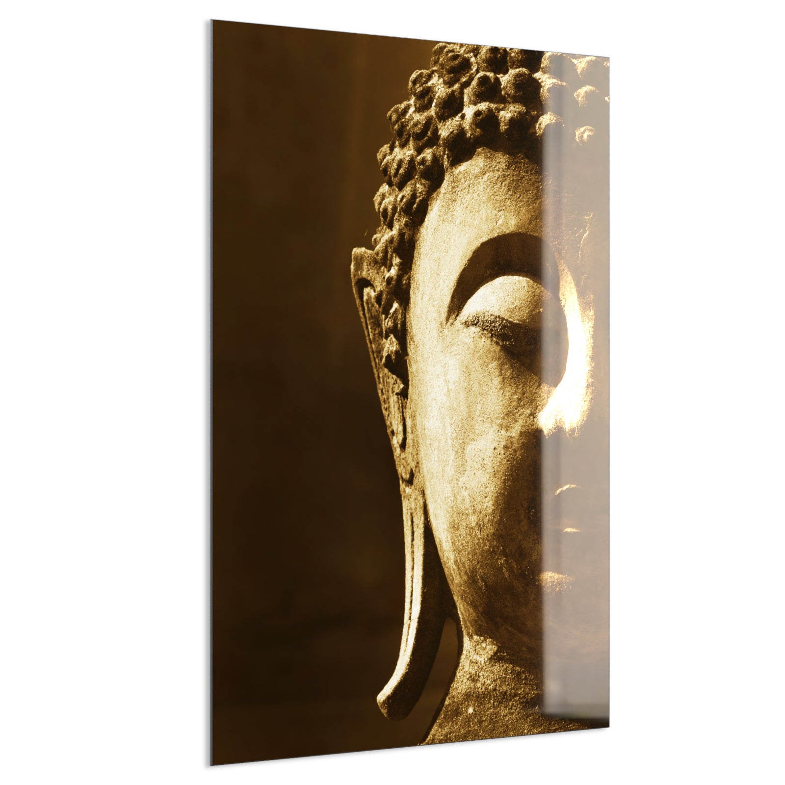 Deko Glas Wandbild Motiv 025H Buddha