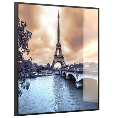 STEINFELD Deko Glas Wandbild Motiv 027 Eiffelturm
