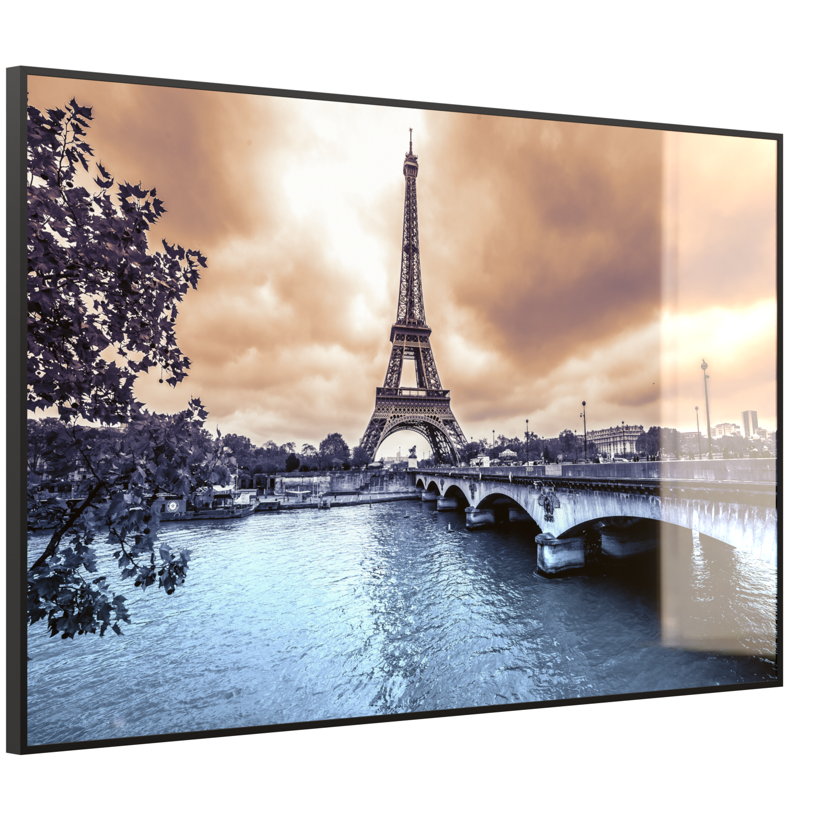 Deko Glas Wandbild Motiv 027 Eiffelturm