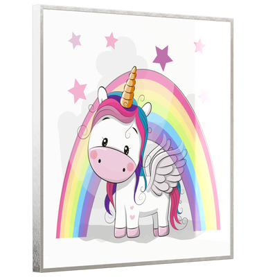 STEINFELD Deko Glas Wandbild Motiv 029 Einhorn